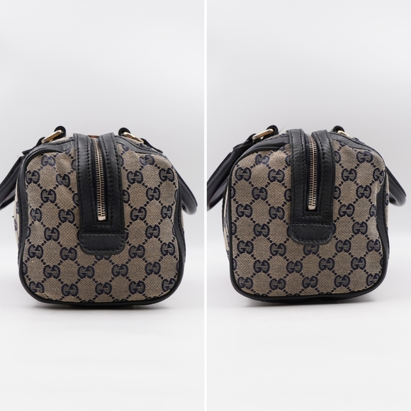 ❌️❌️SOLD❌️❌️BV18 💖 GUCCI Monogram Vintage Web mini Boston - Picture 7 of 15